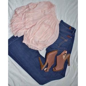 7 For All Mankind Slim flare Trouser, Size 28